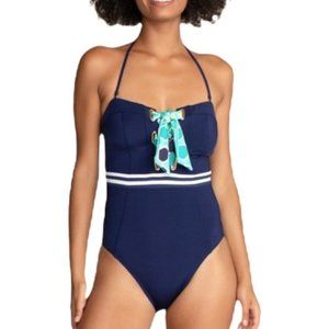 Trina Turk Made in the Shade Bandeau One Piece Bathing Suit